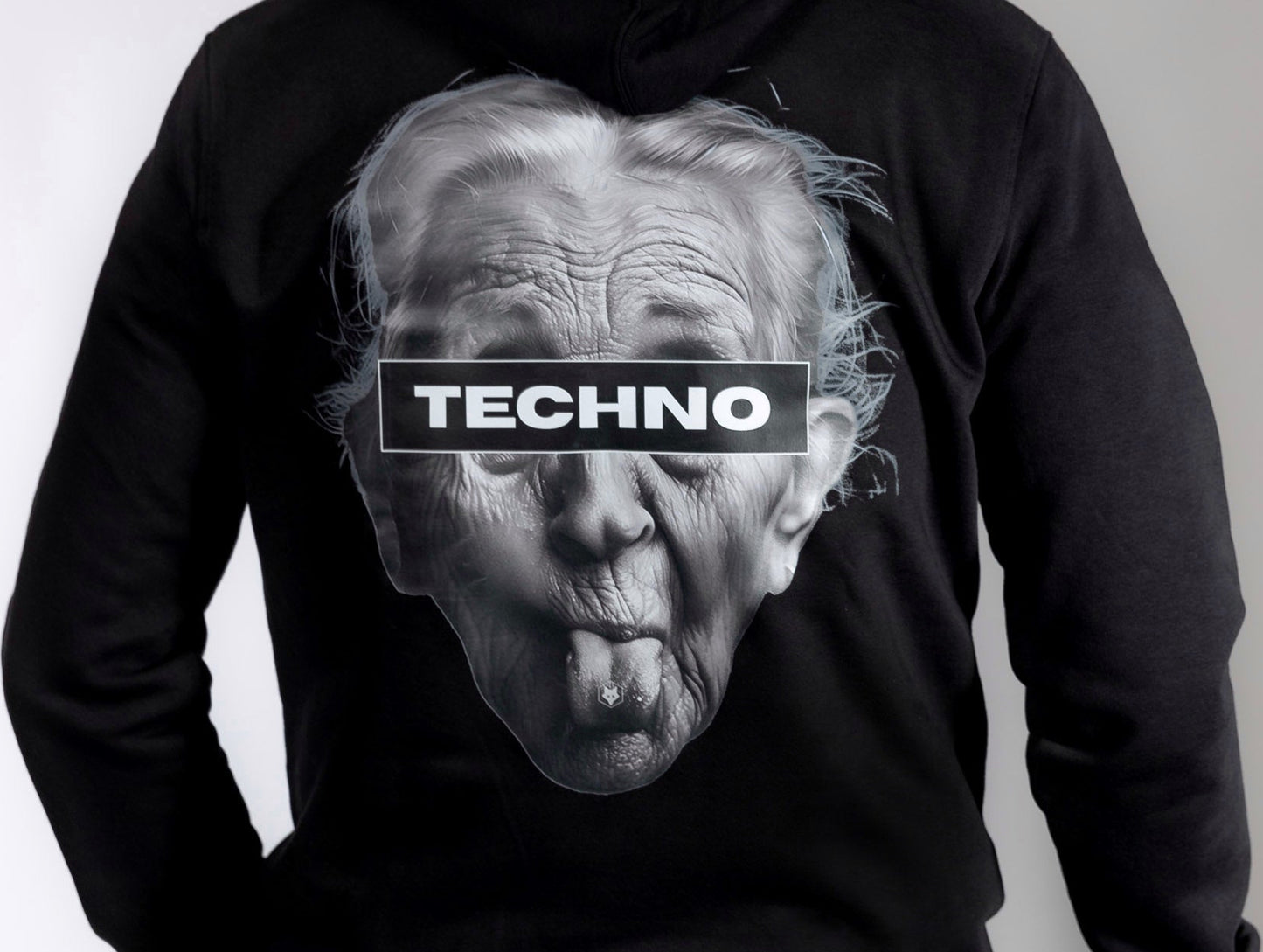 Techno Oma technoartig hoodie