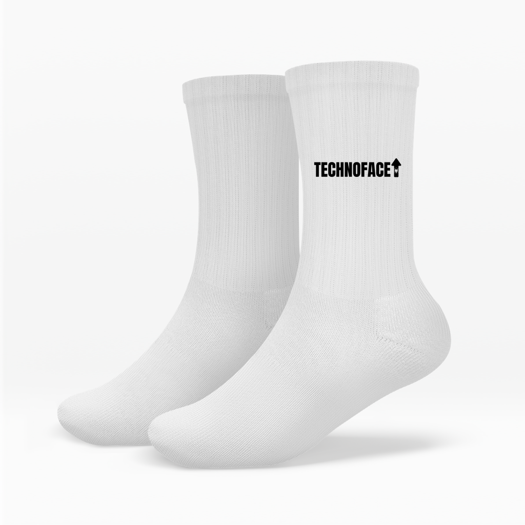 Tennissocken Techno Face - Socken mit Print