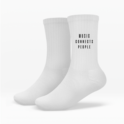 techno-socken-weiss-music-connects-people-print