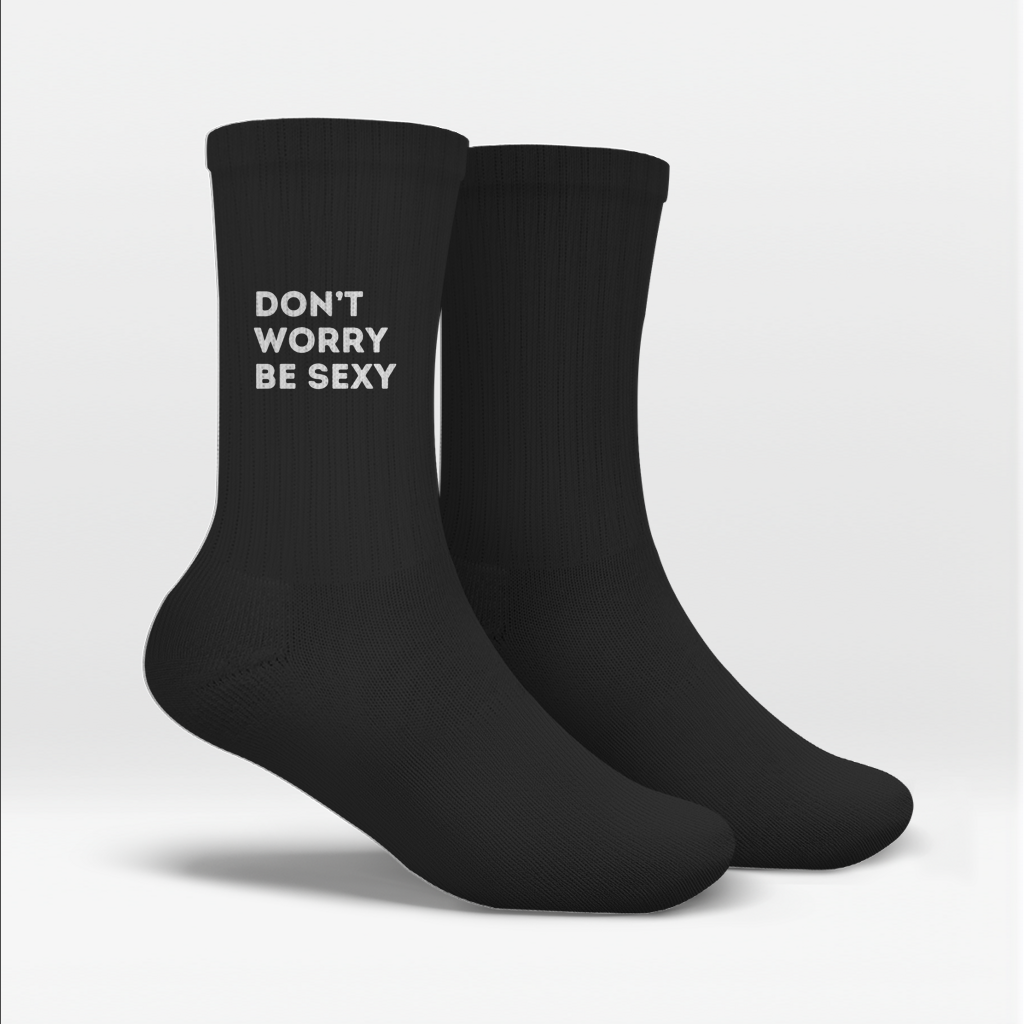 techno-tennissocken-schwarz-dont-worry-be-sexy