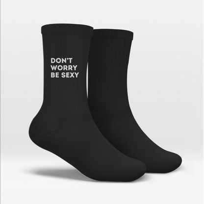 techno-tennissocken-schwarz-dont-worry-be-sexy
