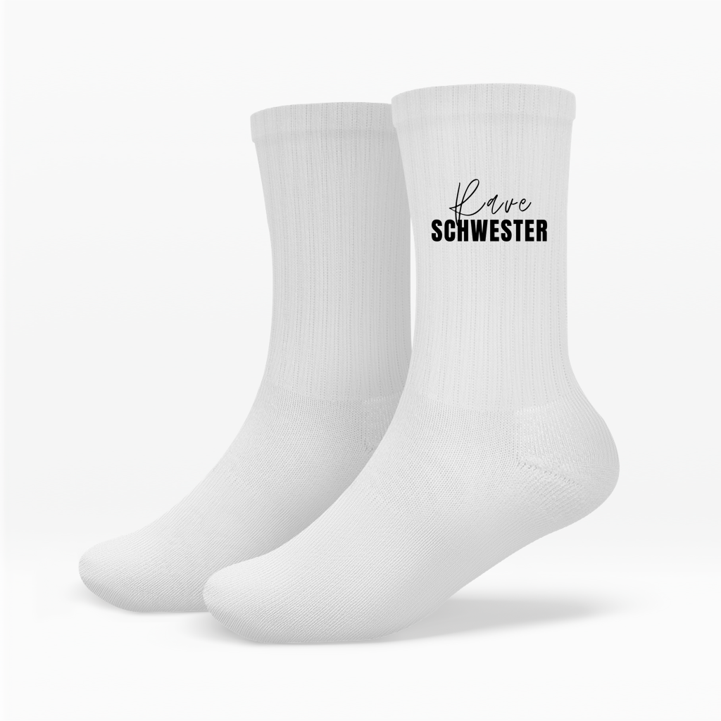 techno-tennissocken-weiss-rave-schwester-print